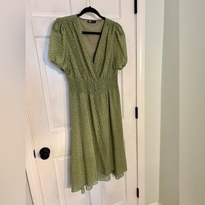 PrettyGarden women’s green floral midi dress